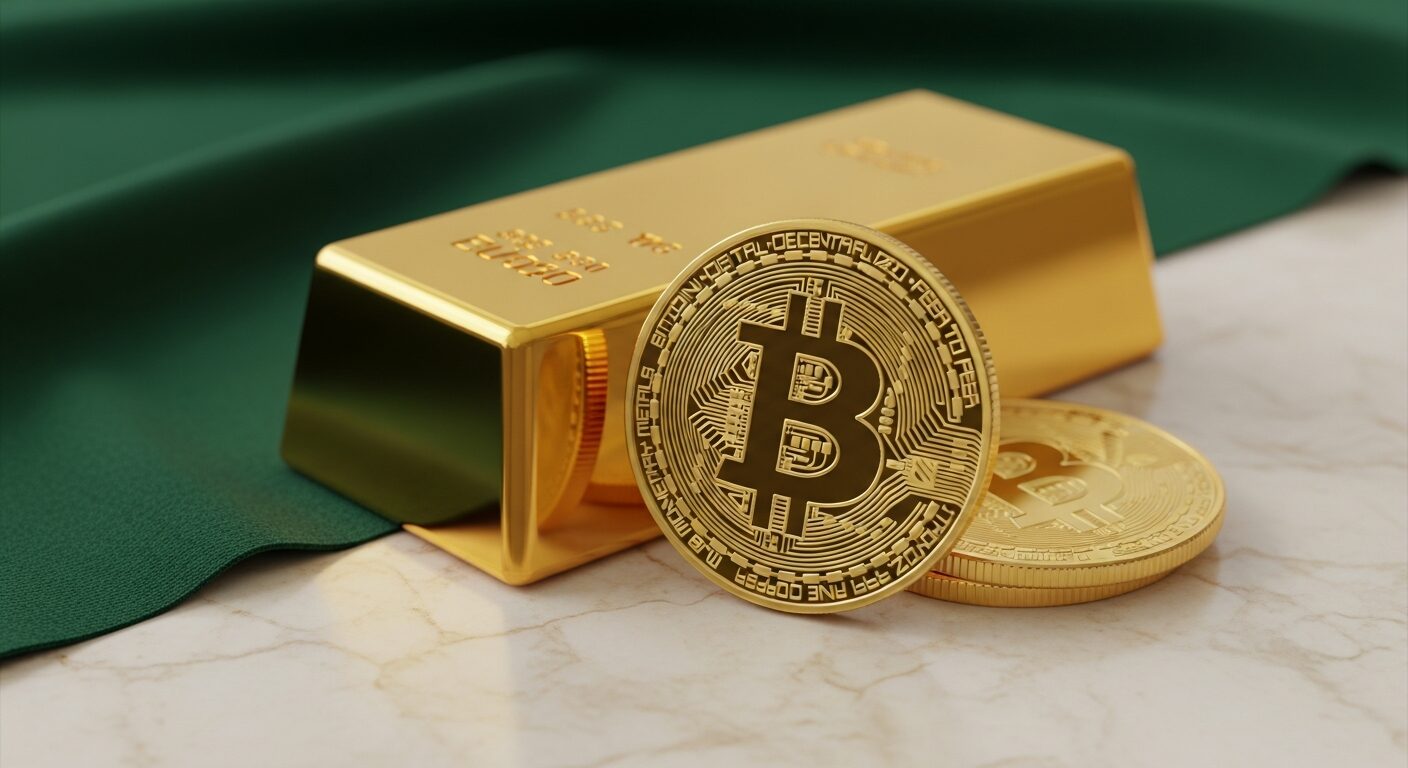 رؤية سوق الذهب والبيتكوين